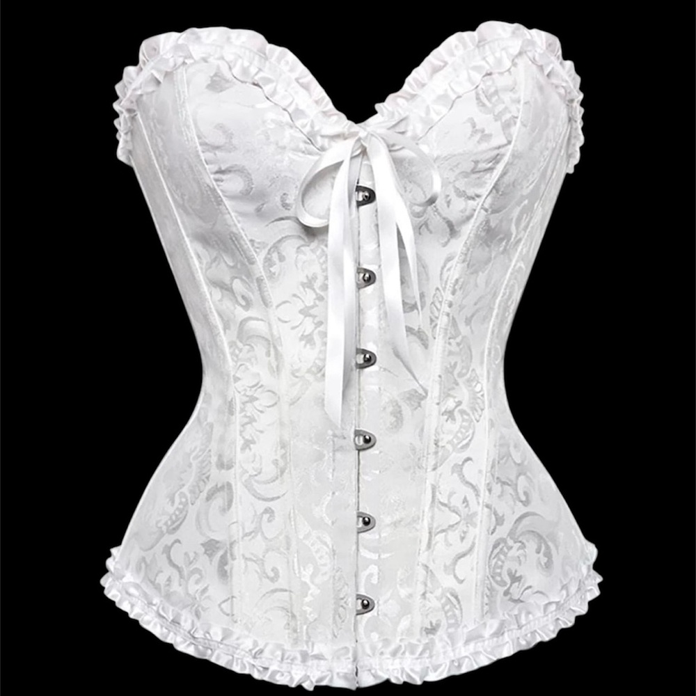 Elegant White Corset Top
